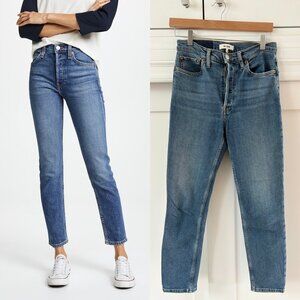 RE/DONE High Rise Comfort Stretch Ankle Crop Jeans – Size 27